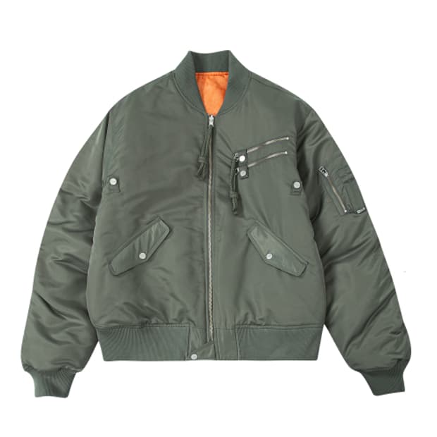 더바이닐하우스 MA-1 항공점퍼 카키/오렌지