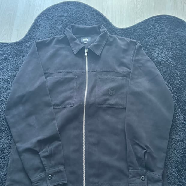 스투시 스웨이드 자켓