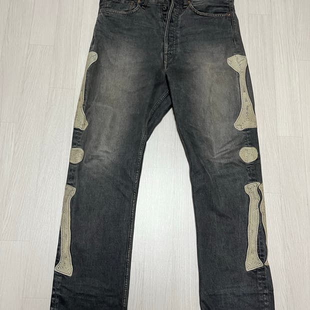 캐피탈 본 데님 흑청 34