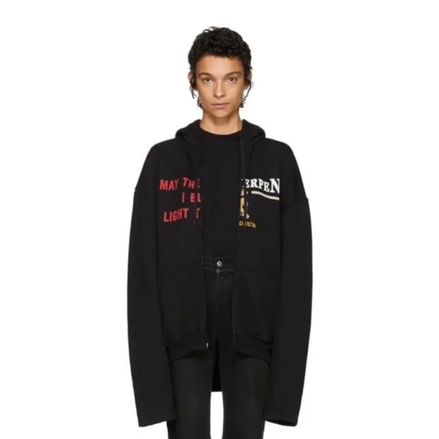 베트멍 18AW 메이 더 브릿지 앤트워프 스플릿 후드집업 m사이즈