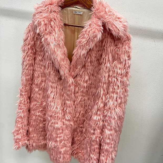 여) 미우미우 에코 퍼자켓 