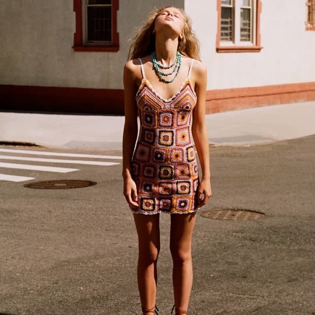 Zara crochet dress