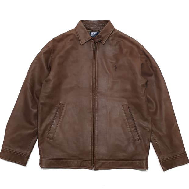 폴로 맥스웰 양가죽 자켓 브라운 s (100~105)