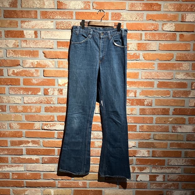 80s USA 빈티지 리바이스 646 벨바텀 데님 팬츠