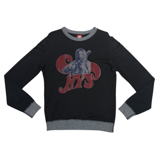 히스테릭 글래머 아카이브 샷건을 든 소녀 맨투맨 스웨터