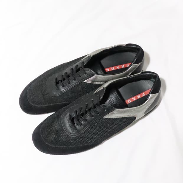 [39] 프라다 스포츠 레더 나일론 스니커즈