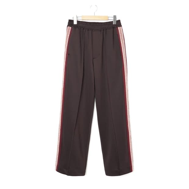 999휴머니티 사이드 자카드 트랙 팬츠 브라운