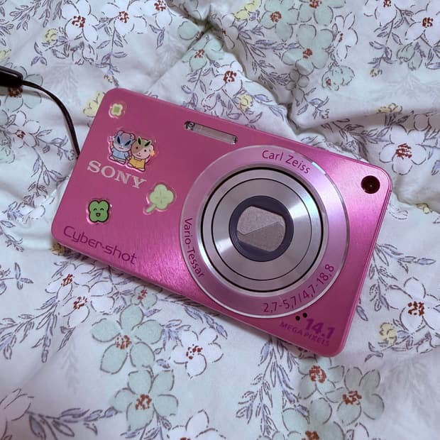 소니 사이버샷 dsc-w350 핑크 디카