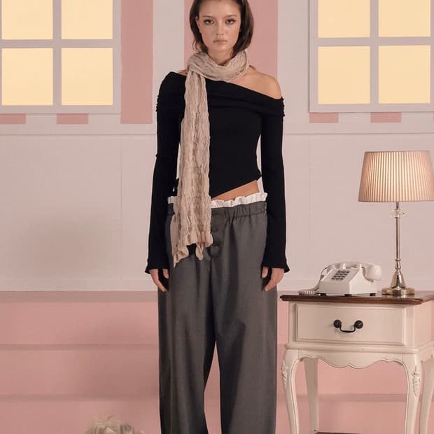 threetimes frankie button pants