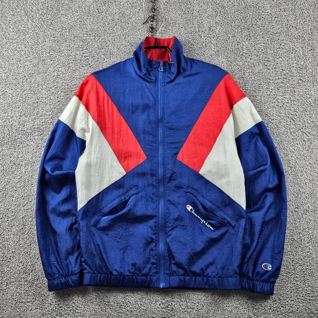 90's 챔피온 컬러블록 윈드브레이커 바람막이 자켓 (S) / 11216