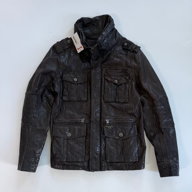 버커루 에디슬리먼맛 레더자켓