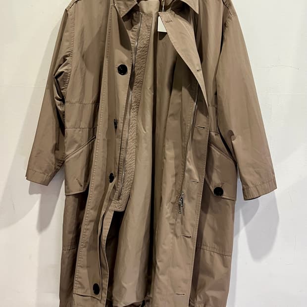 JIL SANDER 트렌치 코트 36 베이지 오버핏 정품