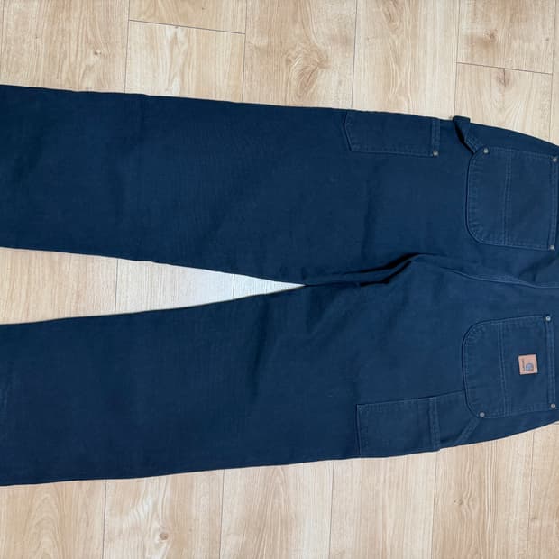 00s 칼하트 빈티지 더블니 36 블랙