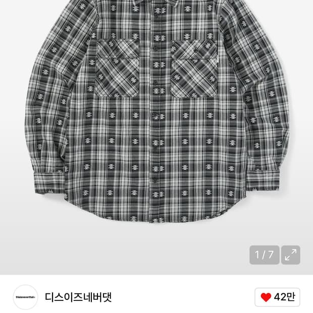 디네댓 체크 셔츠