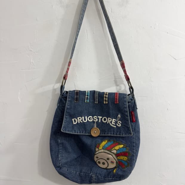 drug store’s denim crossbag