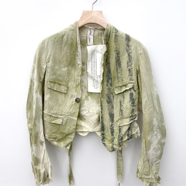 ORGANIC COTTON HAND DYED CROP JACKET