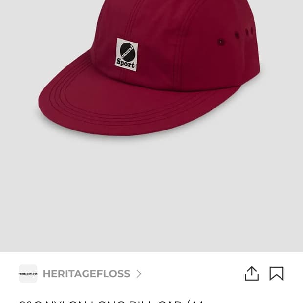 헤리티지플로스 LONG BILL CAP