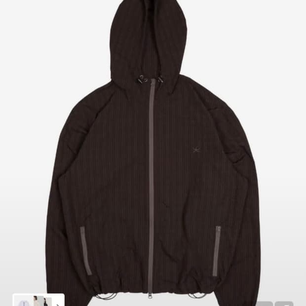 더콜디스트모먼트 바람막이 갈색