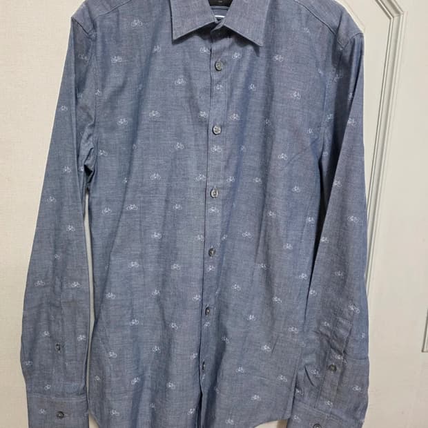 폴스미스 자전거 패턴 샴브레이 셔츠 95