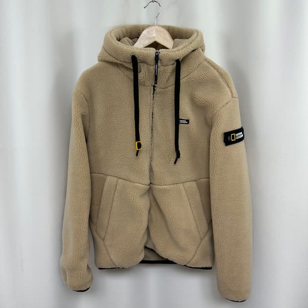 네셔널지오그래픽 남자 도톰 후드 기모 자켓 100 L