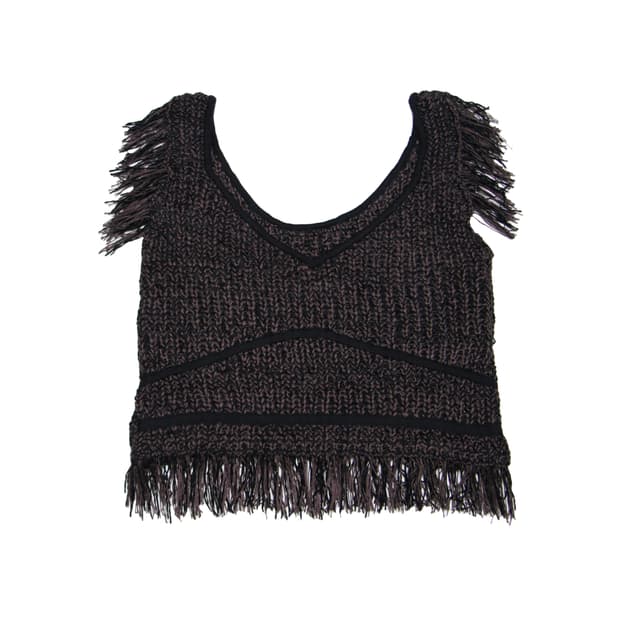 Mystic Fringe knit vest