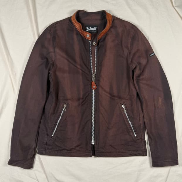 Schott 쇼트 빈티지 페이딩 자켓