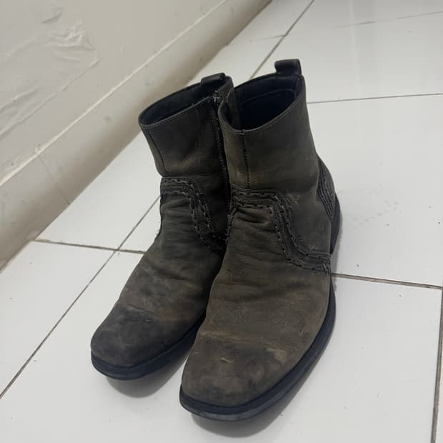 badstu 레볼루션 디스트레스드 웨스턴 첼시 부츠