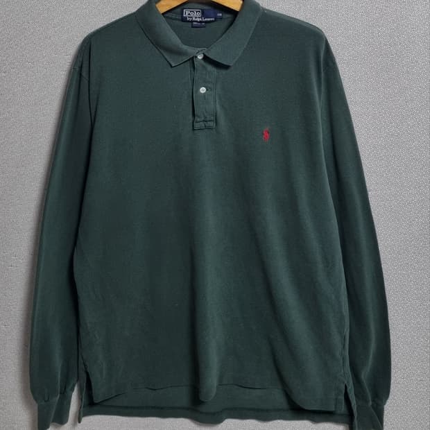 XXL (110) 폴로랄프로렌 빈티지 딥그린 PK 롱슬리브 긴팔티