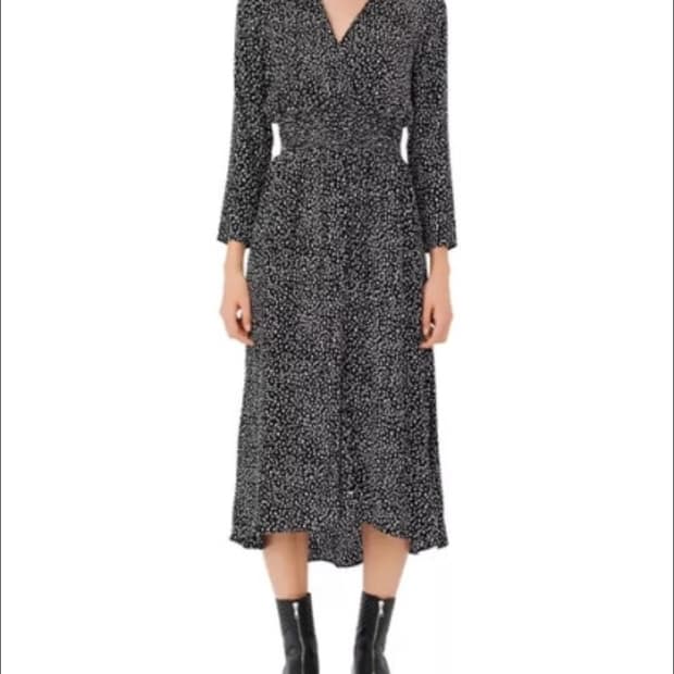 MAJE 마쥬 크레이프 프린트 원피스 36사이즈