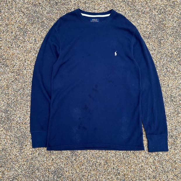 폴로 (POLO RalphLauren)네이비 와플 니트