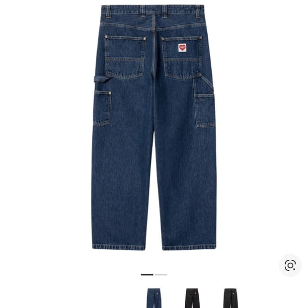 칼하트WIP 내쉬 더블니 팬츠 스톤 워시드 L