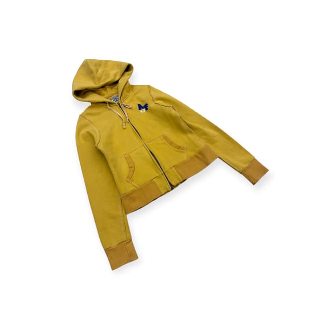 아베크롬비 AF 옐로우 크롭 후드집업