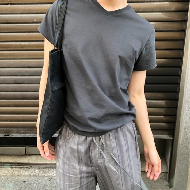 질샌더 v넥 티셔츠