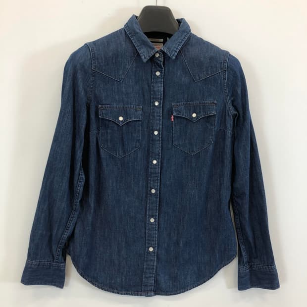 리바이스 웨스턴 테일러드핏 데님셔츠 S