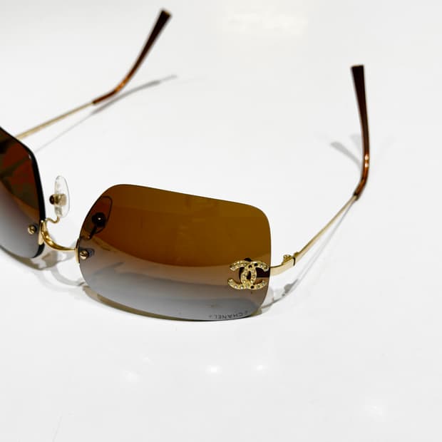 00‘s 샤넬 4017-D 빈티지 무테 선글라스