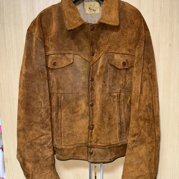 70s bay river 스웨이드 자켓