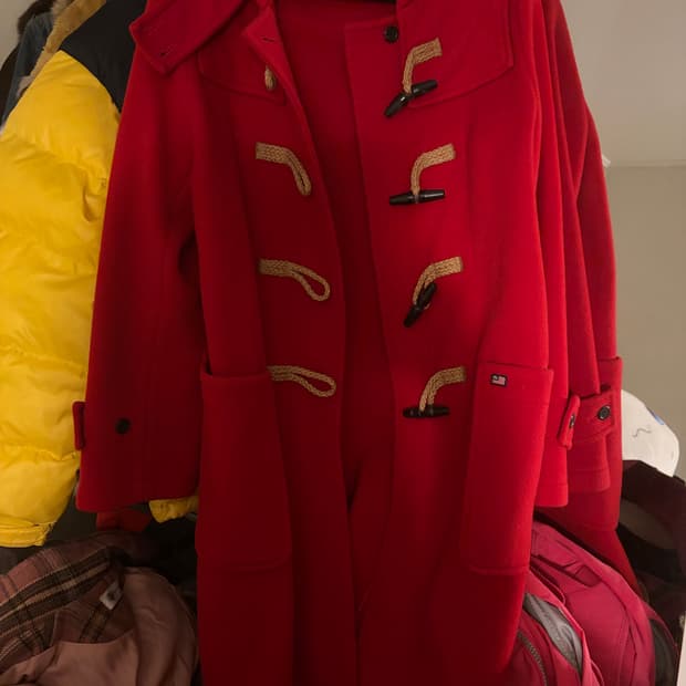 정품 폴로랄프로렌 빨간 떡코/더플코트 95