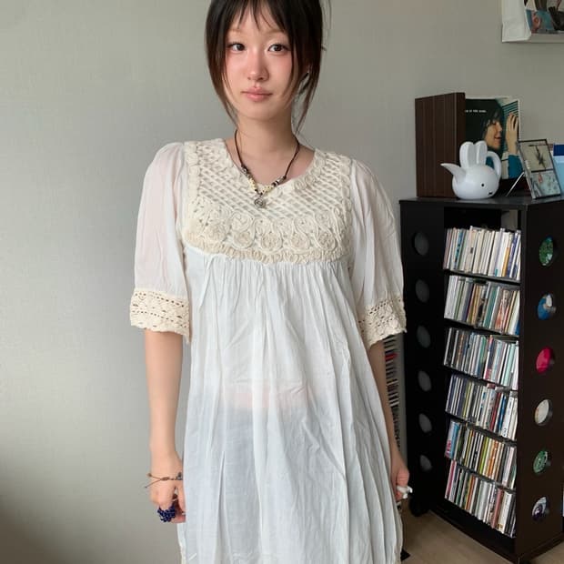 ethnic crochet dress