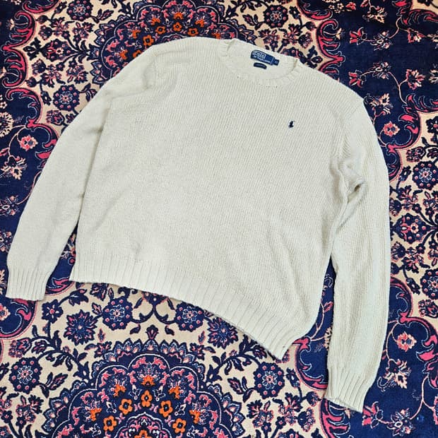 폴로랄프로렌 빈티지 라운드넥 니트 XL size