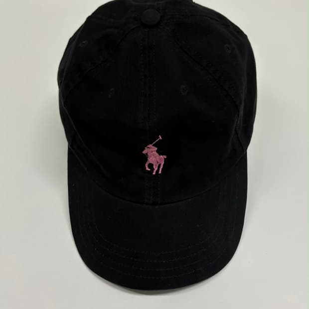 폴로 랄프로렌 핑크 포니 볼캡 made in usa