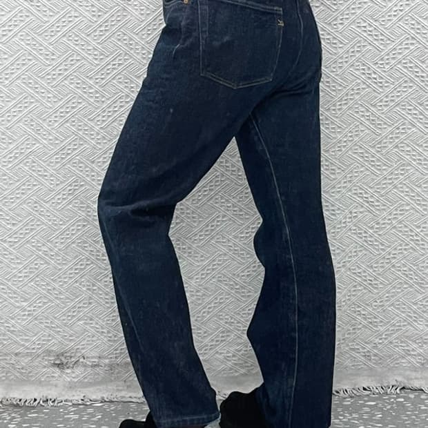 45RPM 빈티지 모던 캐주얼 진청 데님팬츠 31인치 C10805