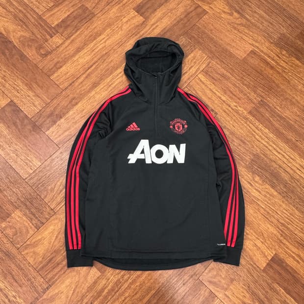 2XL 아디다스 맨체스터유나이티드 18-19시즌 트레이닝 후드 웜탑