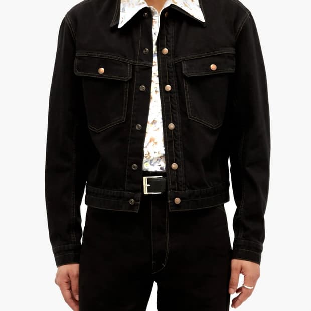 (46) 르메르 20ss 트러커 데님 자켓 블랙