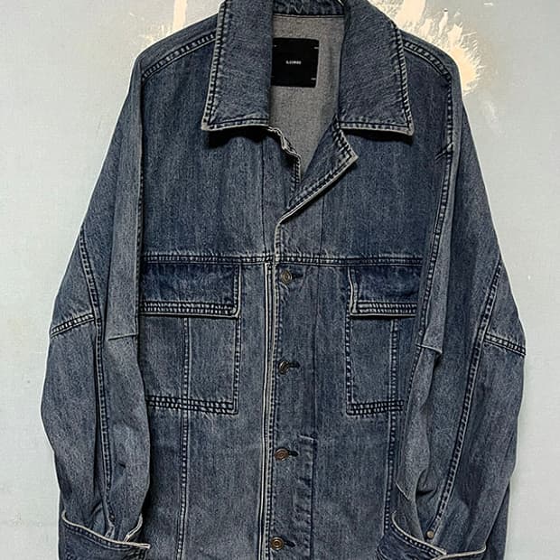 ILCORSO 일꼬르소 데님 남자 트러커자켓 오버핏 XXL 110-115