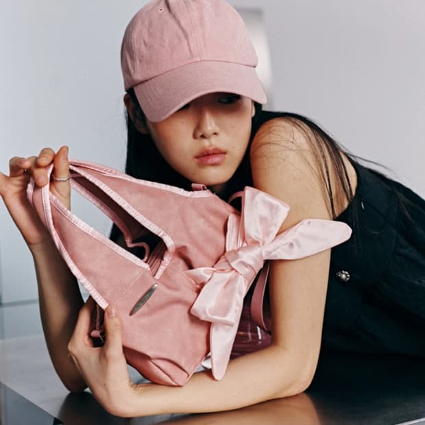 시월107 베이비보우백 핑크