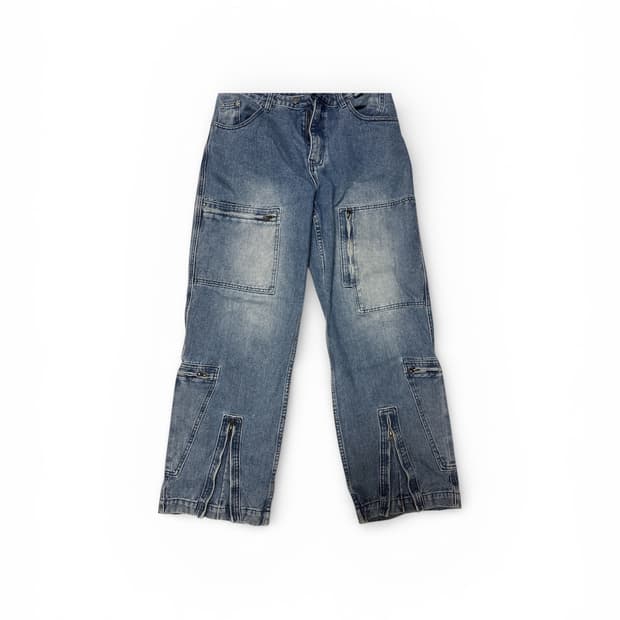 더 바이닐 하우스 지퍼 디테일 데님