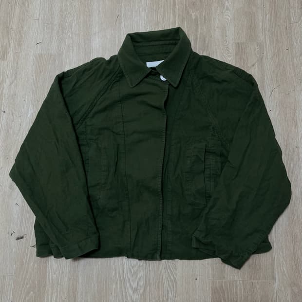 스튜디오 톰보이 여성 코튼 크롭 셔츠 자켓 FREE 