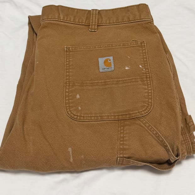 빅사이즈 칼하트 페인팅 더블니팬츠 42x32