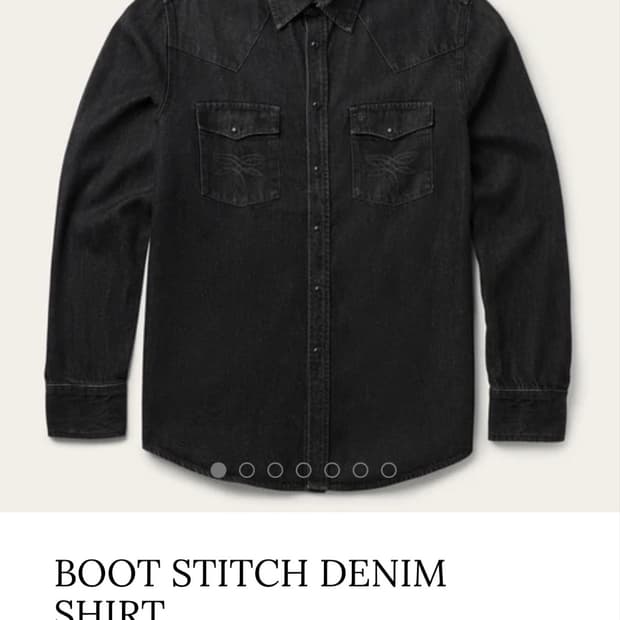 스텟슨(stetson) 데님 웨스턴 셔츠