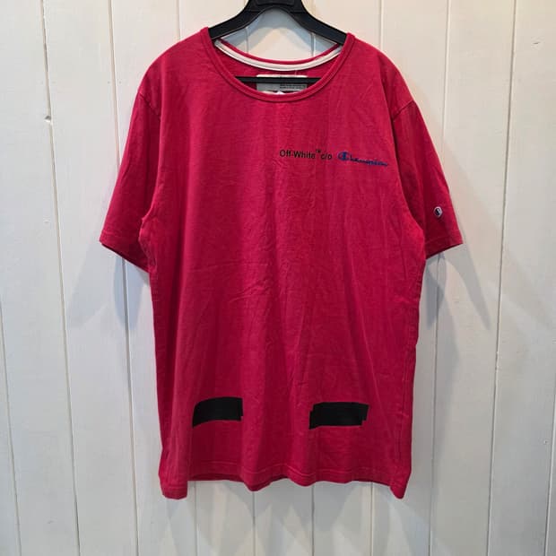 OFF-WHITE 오프화이트&챔피온 컬렉션 반팔티
